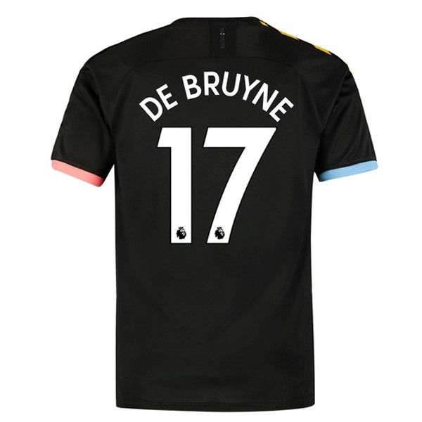 Camiseta Manchester City NO.17 De Bruyne Segunda equipación 2019-2020 Negro